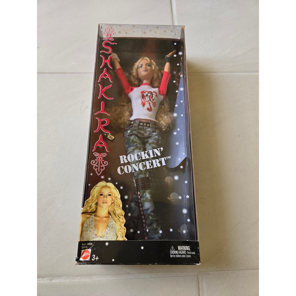 Mattel Shakira Rockin Concert Doll 2004 Camo Pants B8486 New In Box
